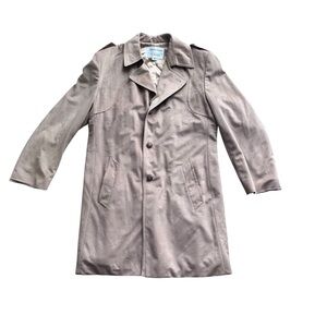 Vintage Angel Suede by‎ Grais Men's Taupe Microsuede Coat 42 Regular
